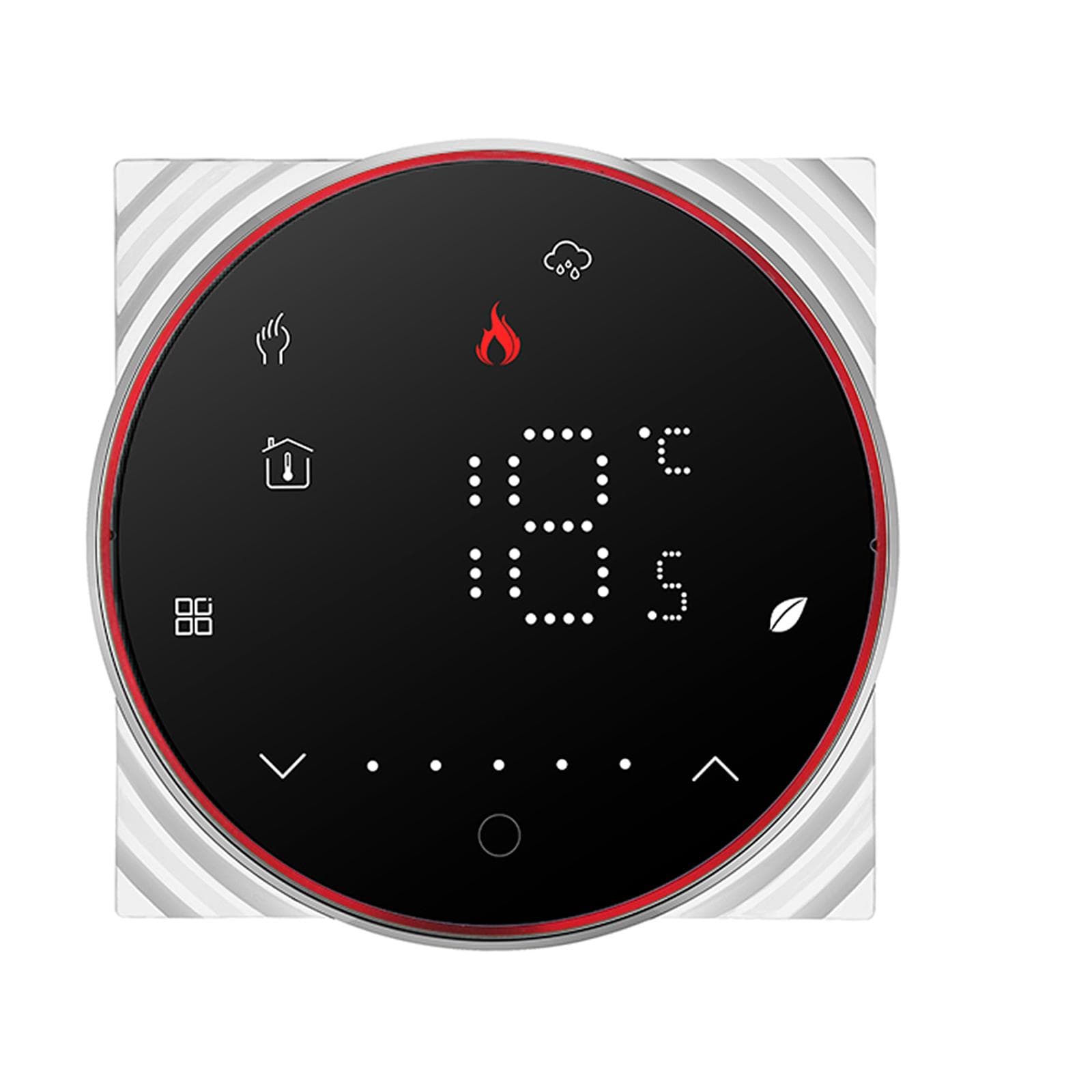 Smart Thermostat 16A Digital Programmable Underfloor Heating Temperature Controller Digital W-2 black