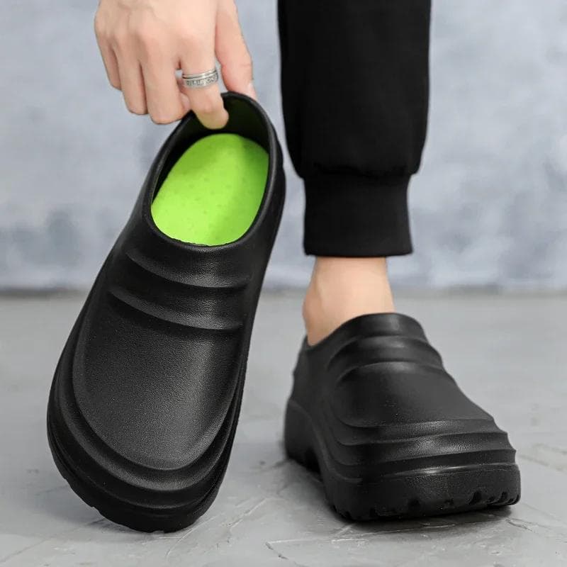 Men's Clogs Slippers Outdoor Beach Hole Sandals Male Comfortable Casual Garden Shoes with Arch Support Indoor Bathroom Slide 37