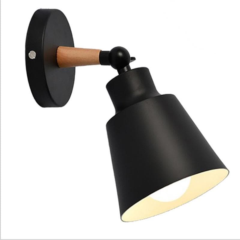 Nordic Modern Simple Bedroom Wall Lamp American Country Wrought Iron Macaron Restaurant Bar Living