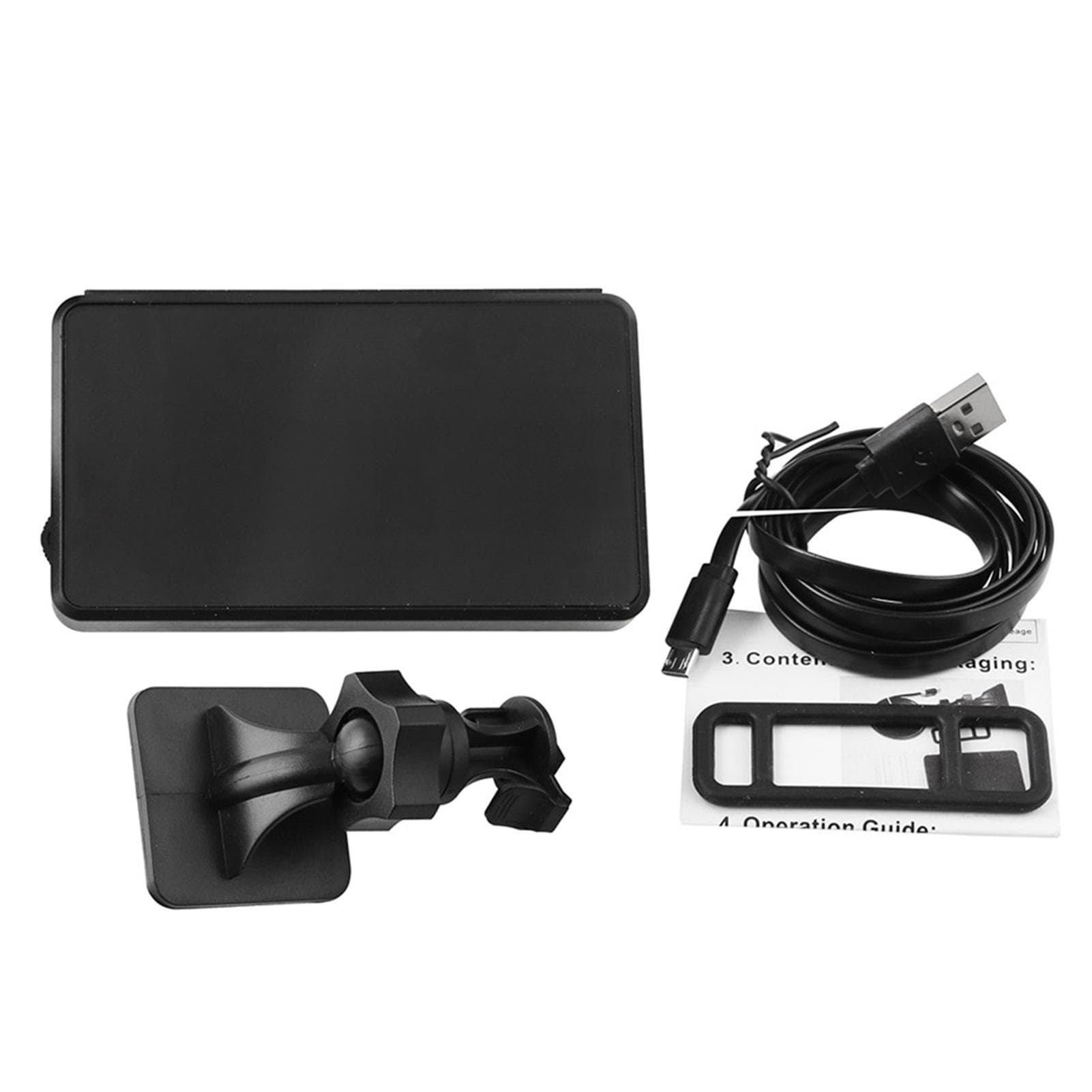 Universal HUD Head Up Display,GPS Speedometer with Over Speed Alarm Tired Driving Warning black