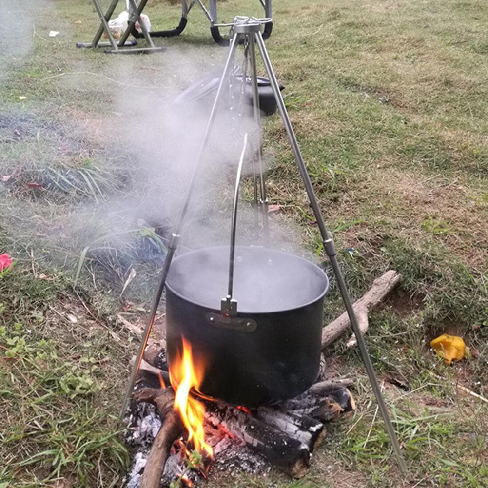 Hanging Pot Camping Pot Single Pot for Outdoor Camping Hiking Cooking