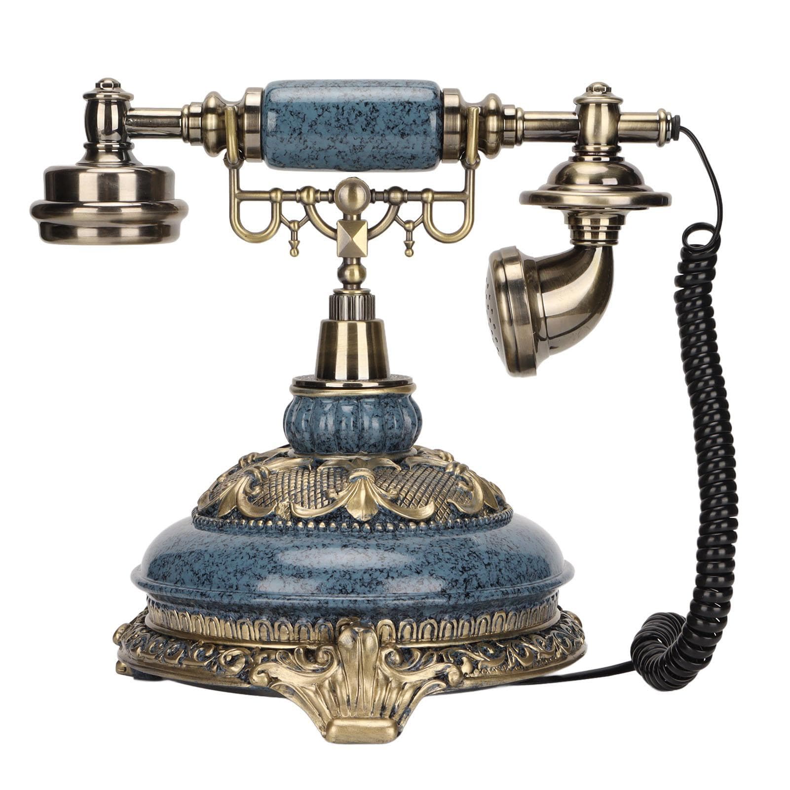 MS‑8327E European Style Telephone Old Fashioned Wired Landline Phone Caller ID Telephone for Home US Plug