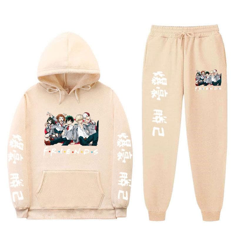 Sportswear Set Anime My Hero Academia Men and Women Casual Sports Suit My Hero Academia Hooded Suit XXXL