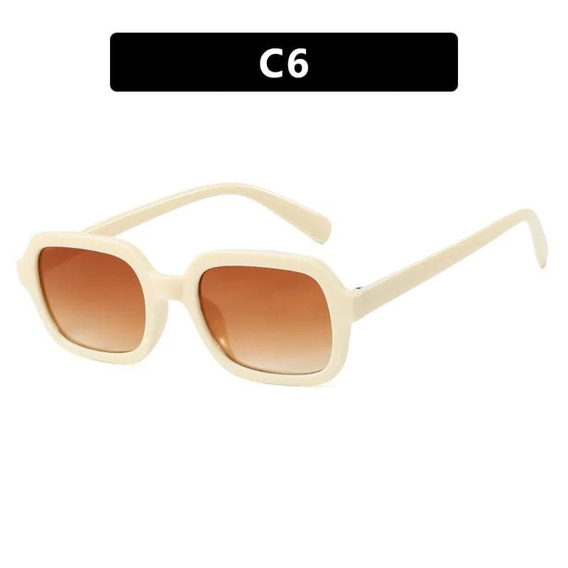 Fashion Women Small Frame Square Sunglasses Retro Luxury Brand Designer Sun Glasses Female Trending Shades UV400 1PC