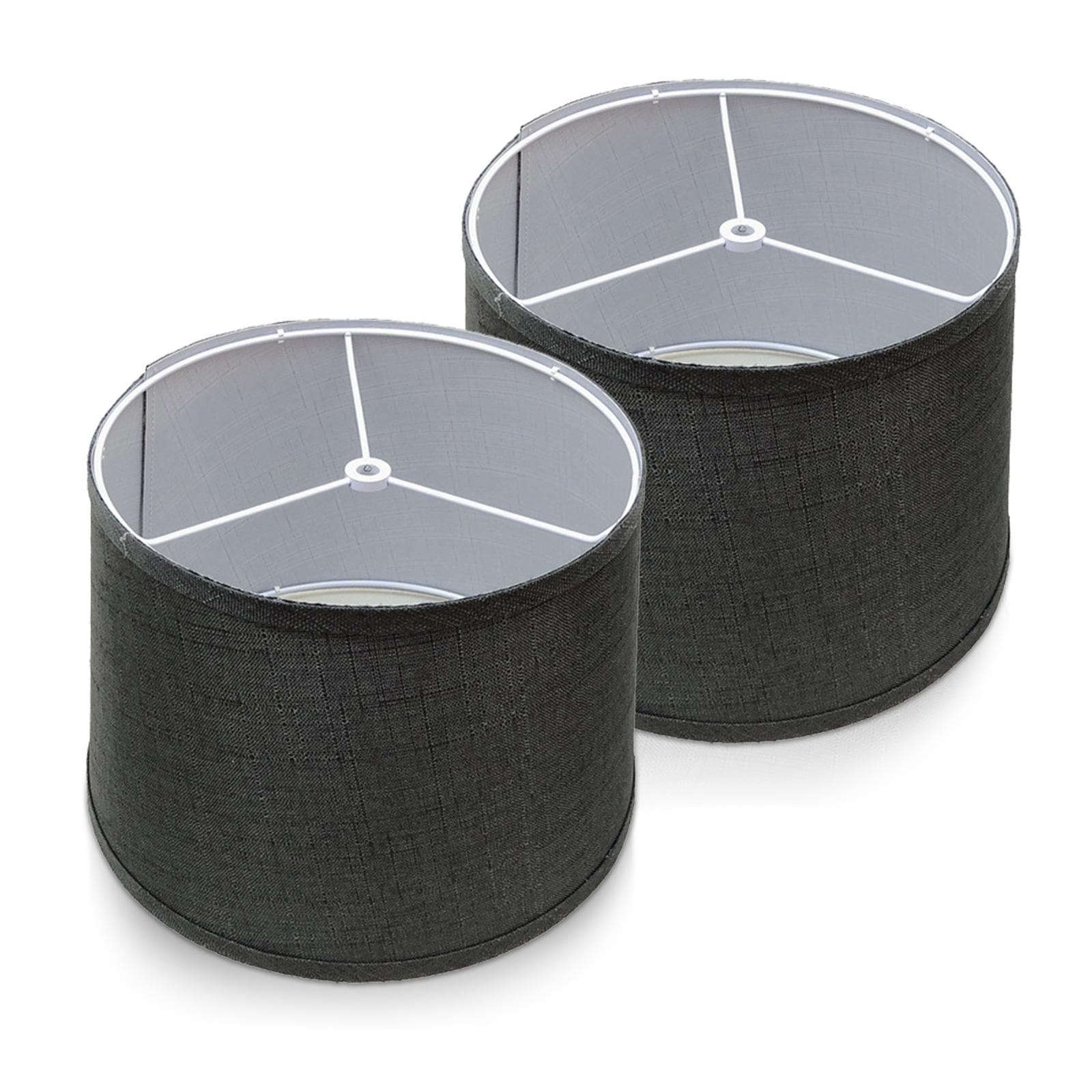 Removable Folding Linen Lampshade Cowl DIY Homemade Table Lamp Accessories for Table Floor Light black