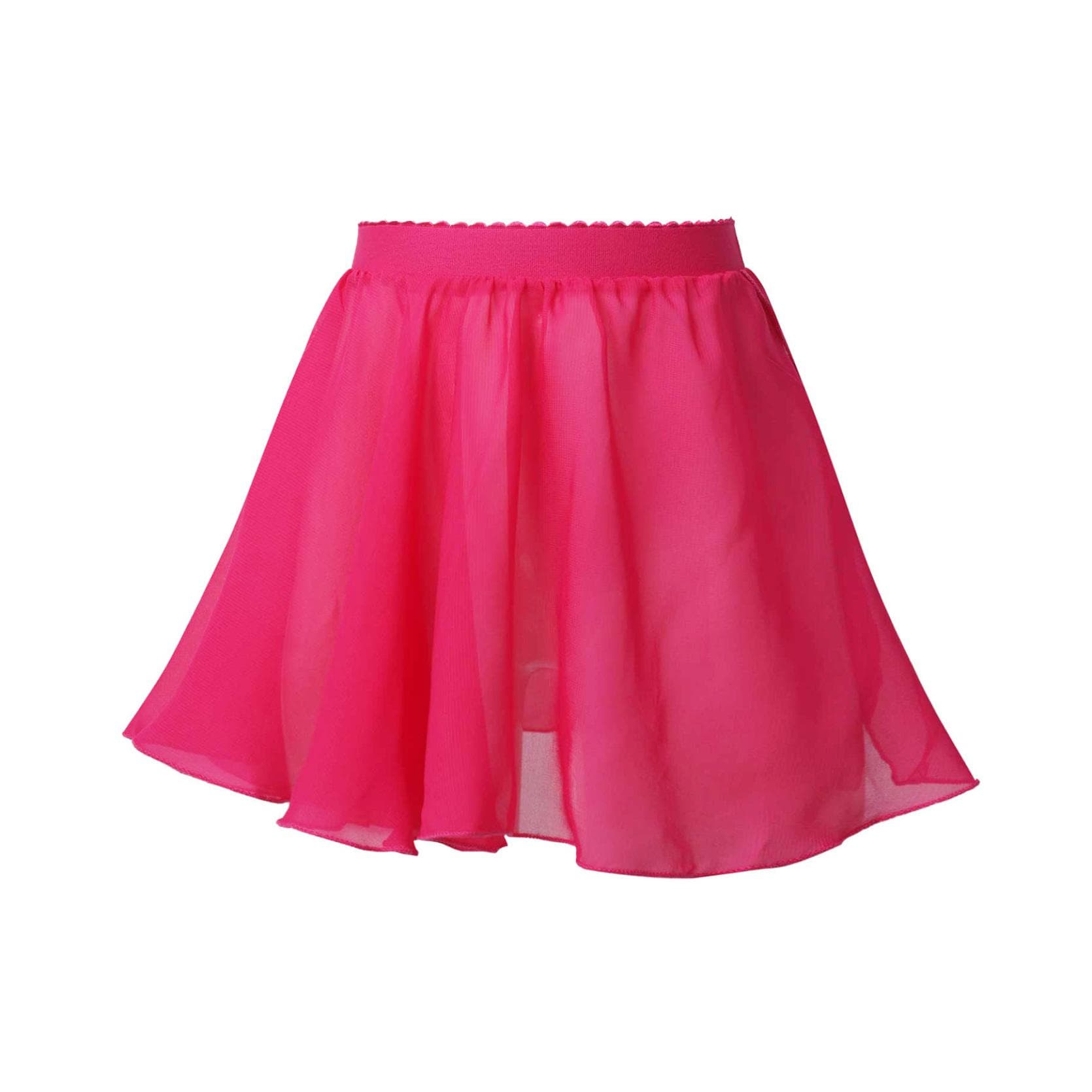 Girls Ballet Dancing Dress Ballet Waistband Leotard Chiffon Veil Skirts Kids Wrap Skirt for Toddlers Kids Practice Leotard Dress 15-16 Years hot pink