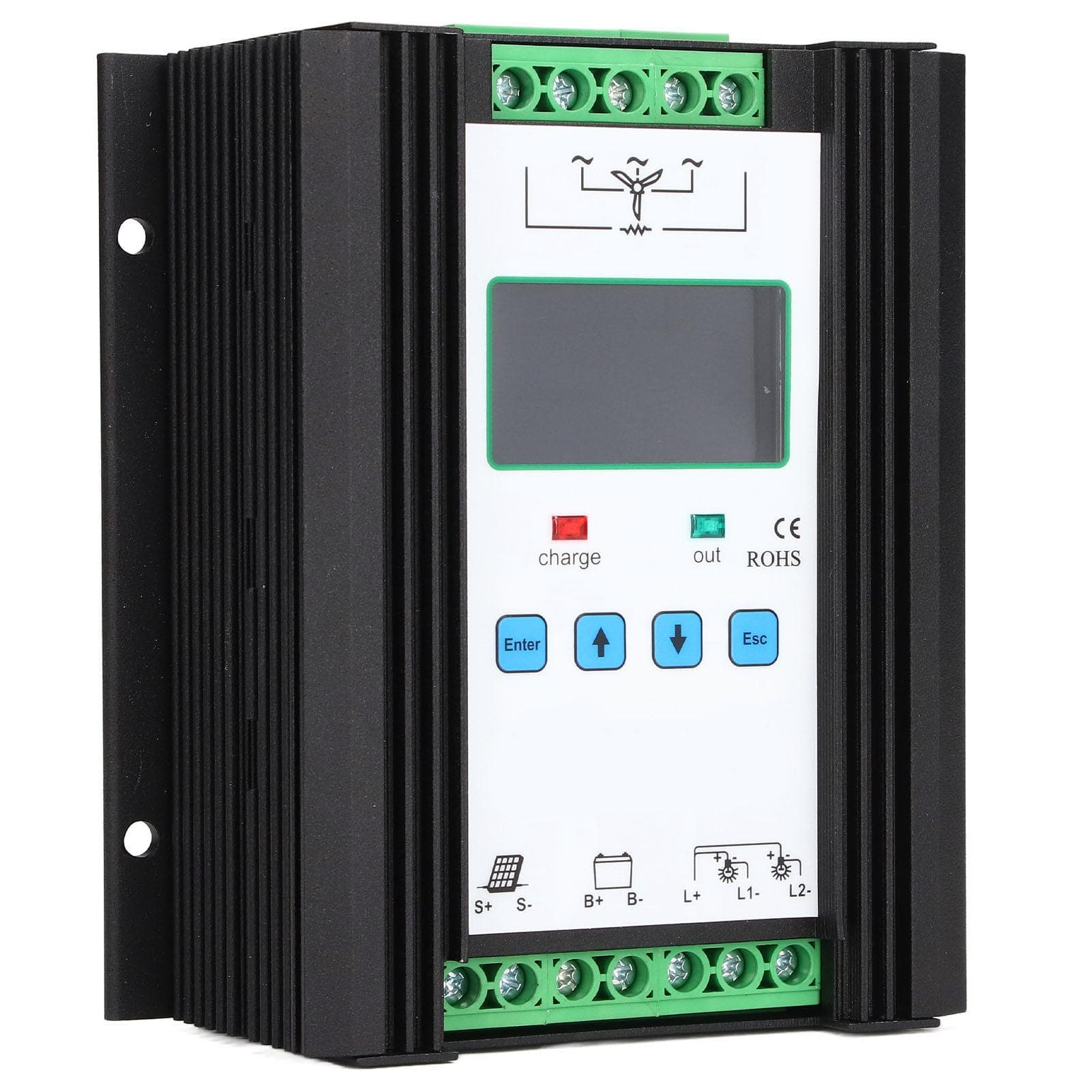 Wind Solar Hybrid Controller Digital Intelligent Control Wind Solar Regulator 12V 24V 600W