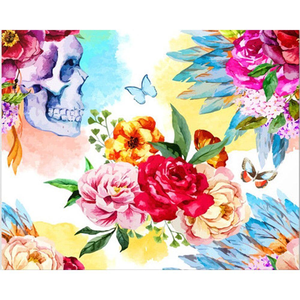 Diamond Embroidery Flower Rhinestone Cross Stitch Diamond Painting Flower Needlework Home Decoration 20X30CM