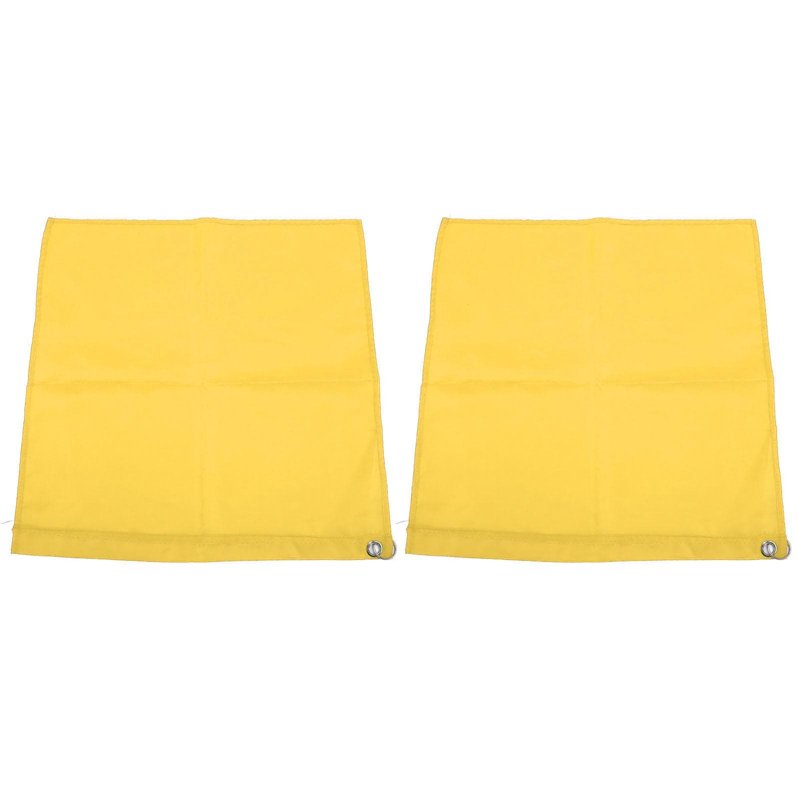 2PCS Horse Training Flag Abrasion Resistant Portable Equestrian Nylon Training Flag for Activity yellow
