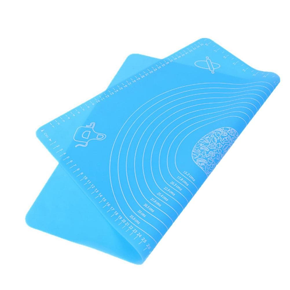 Silicone Baking Mat Pastry Rolling Mat Non Slip Dough Mat Baking Tray Liner Kitchen Baking Tool blue
