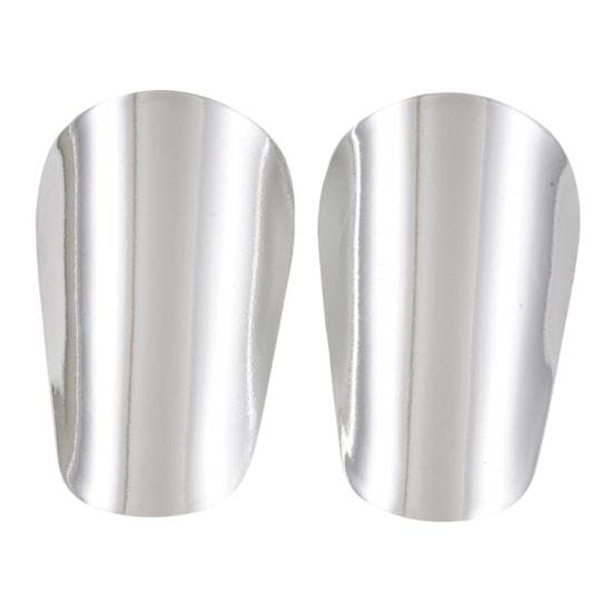 Mini Soccer Shin Guards for Kids Adults Hard Anti-Collision Miniature Shin Pads EVA Foam Padding Calf Protector for Football Training S silver