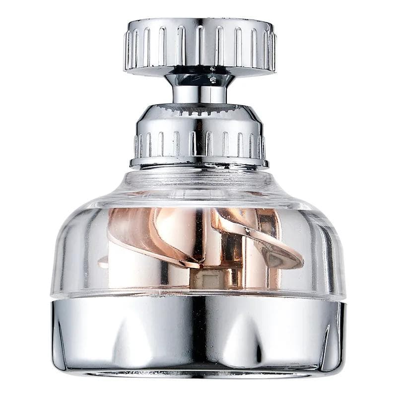 Kitchen Faucet Nozzle Adapter Bent Water Saving Tap Aerator Rotatable 360 Diffuser Swivel Head Bath Faucet Shower Bubbler champagne