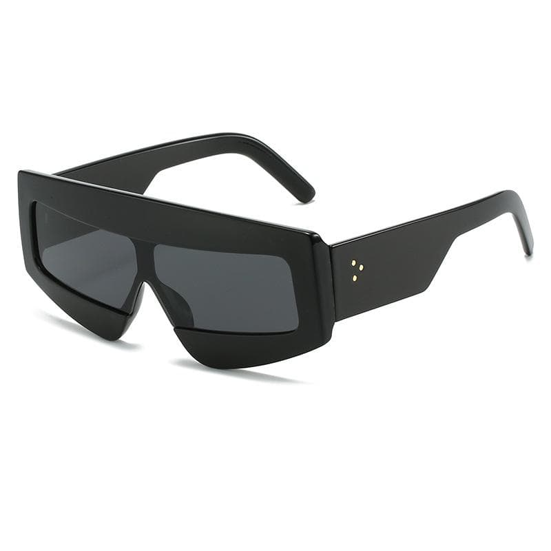 Fashion Polygon Square Women Sunglasses Vintage Designer Jelly Color UV400 Sun Glasses with Rivets for Men and Women as picture
