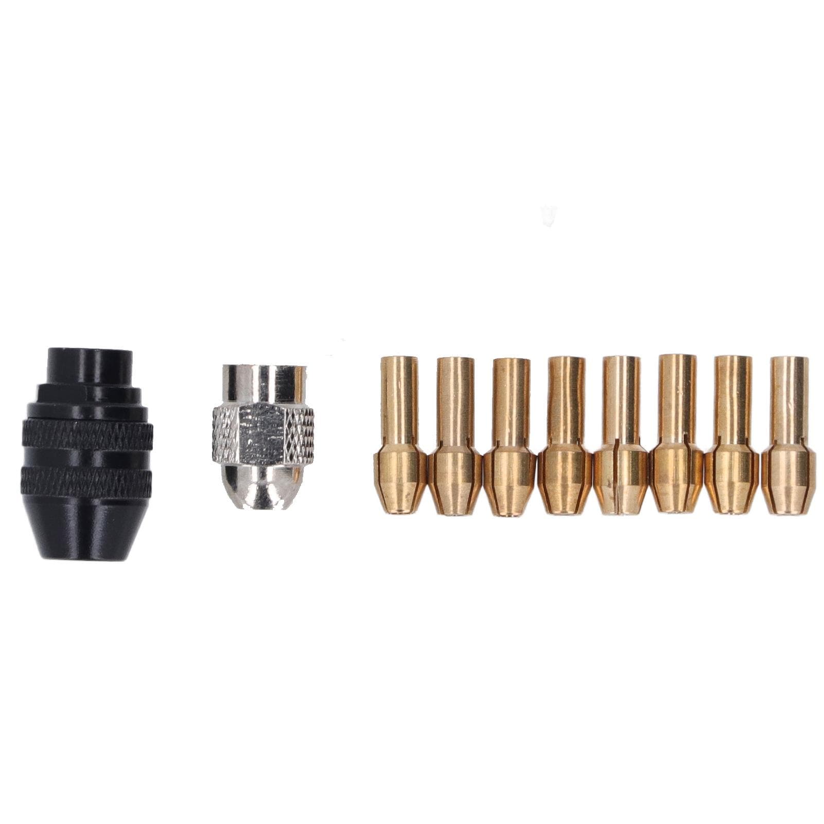 Drill Chuck Collet Set 132in To 18in Rotary Tool Keyless Chuck Adapter with 8 Sizes of Brass