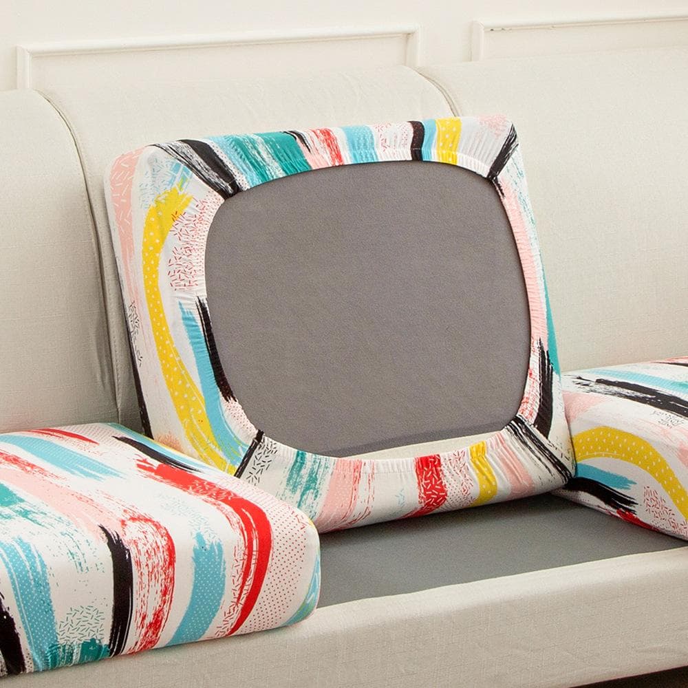 Printed Sofa Cushion Cover Elastic for Living Room Corner Couch Cover Stretch 1/2/3/4 Seater Elasticity Sofa Case Seat Slipcover Backrest