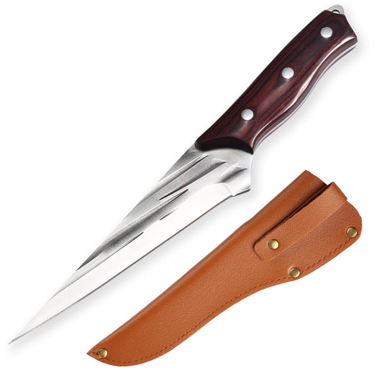 5Cr15Mov Stainless Steel Forged Butcher Knife Meat Cleaver Boning Knife Hunting Camping Fishing Survival Kitchen Chef Knife A