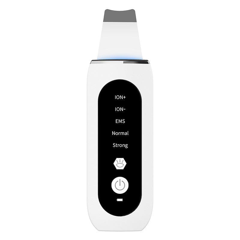 Ultrasonic Blackhead Shovel Ion Introduction Export Shovel Knife EMS Pore Cleaner Beauty Instrument Shovel Machine white