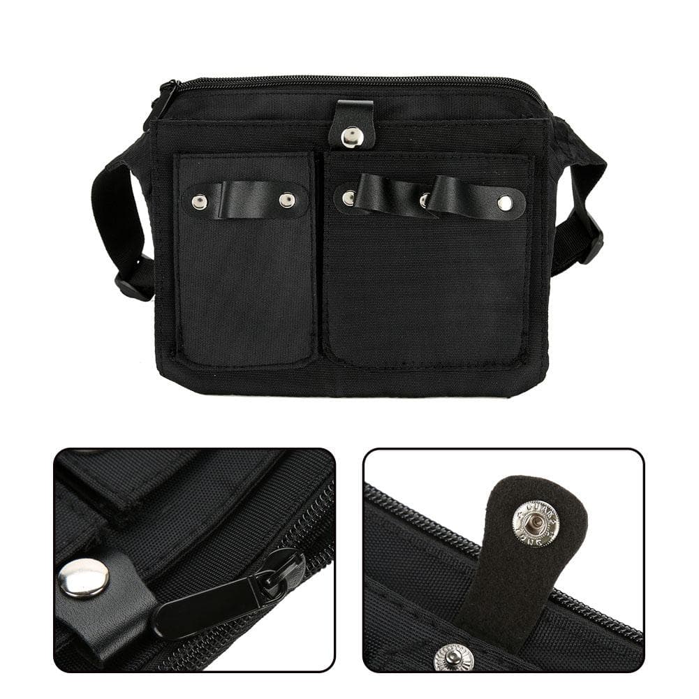 Professional Hairdressing Tool Pouch Bag Hair Scissor Comb Container Waist Belt