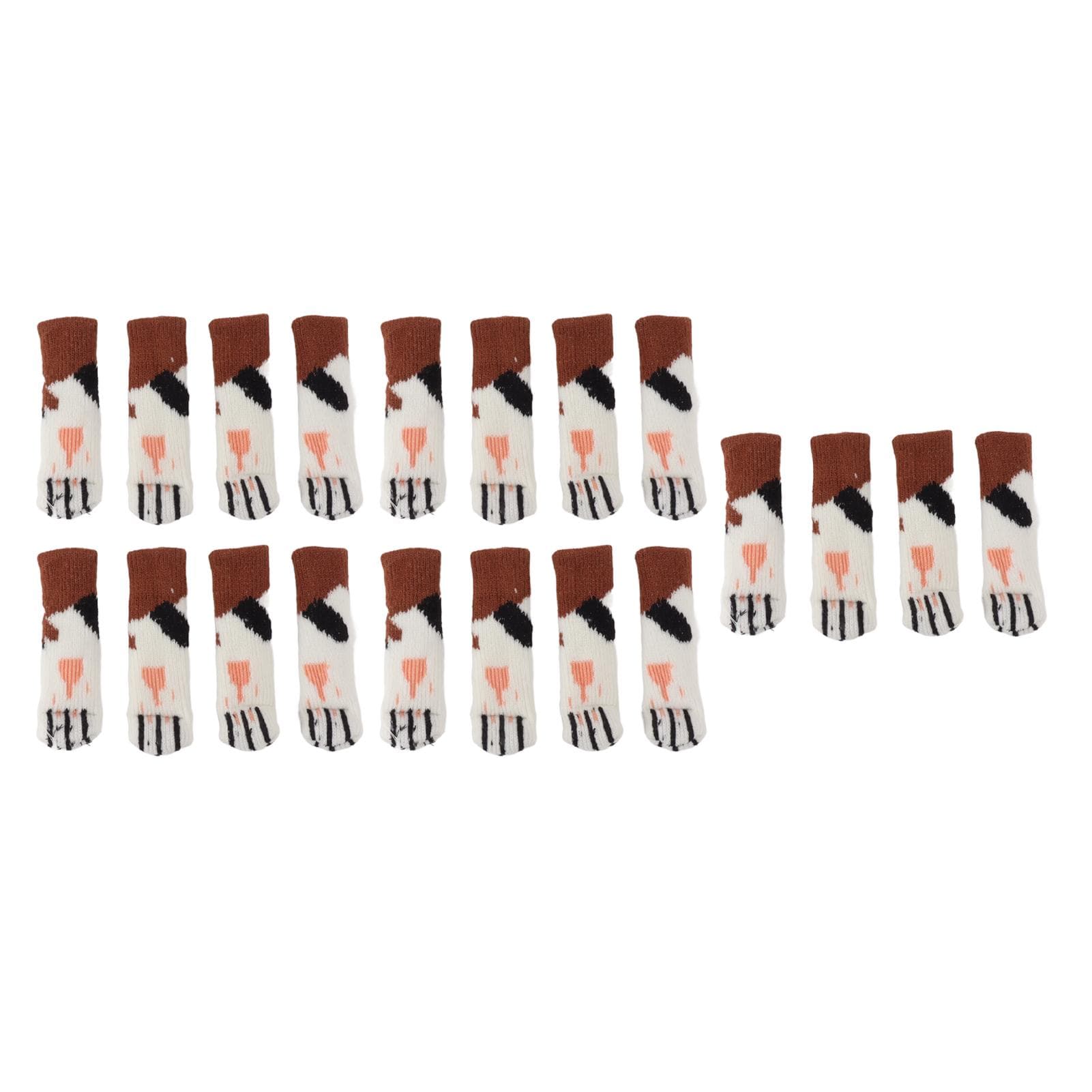 20Pcs Cat Paw Pattern Table Leg Protection Cover Thickened Furniture Chair Leg Feet Floor Protector