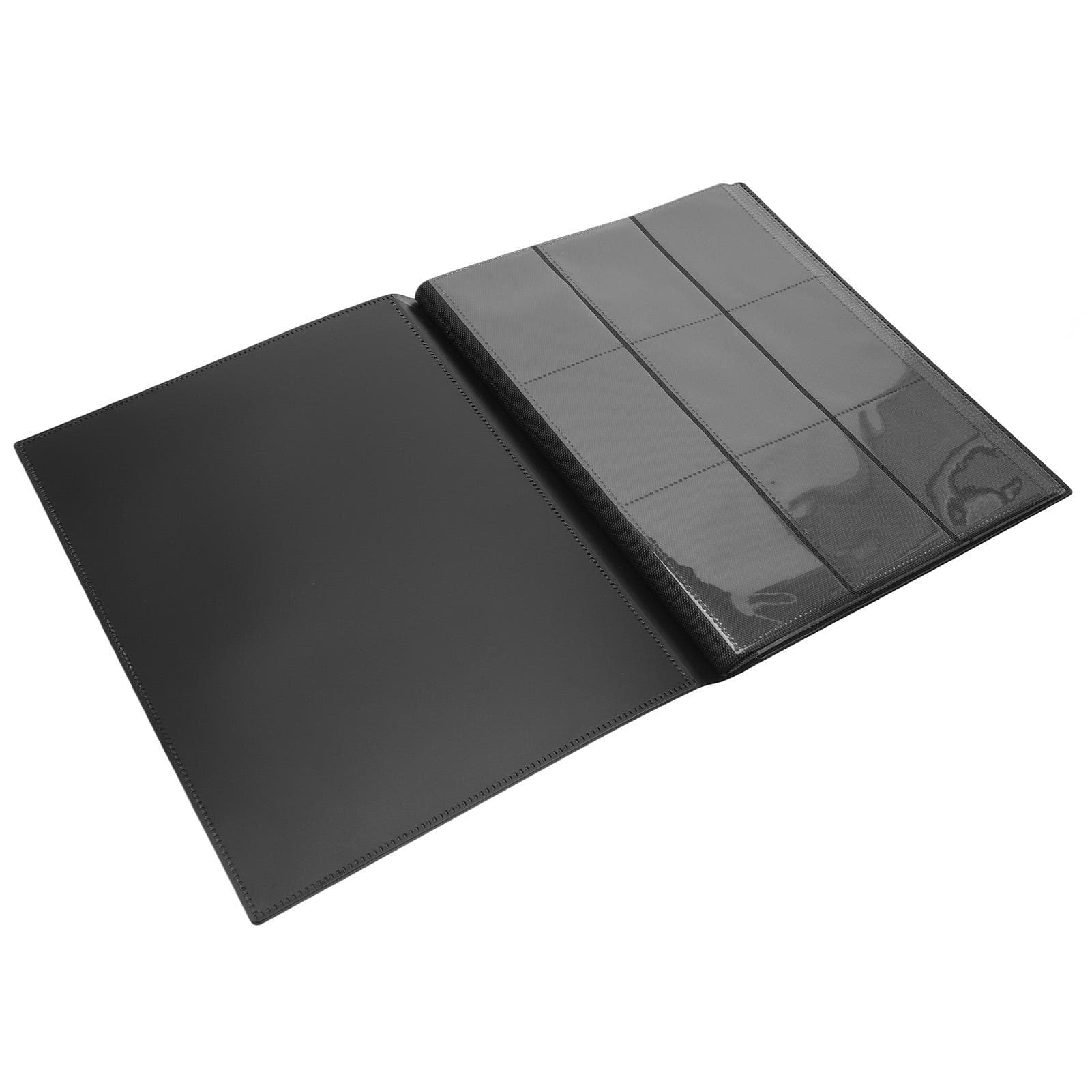 Card Binder 9 Pocket Trading Card Album Folder 360 Side Loading Pocket Binder 20 Page Black