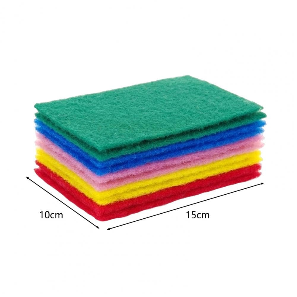 20Pcs Kitchen Cleaning Sponge Scouring Pad Anti-grease Double Sided Home Cleaning Pot Pan Washer Scrubbing Pad Dish Scrubber
