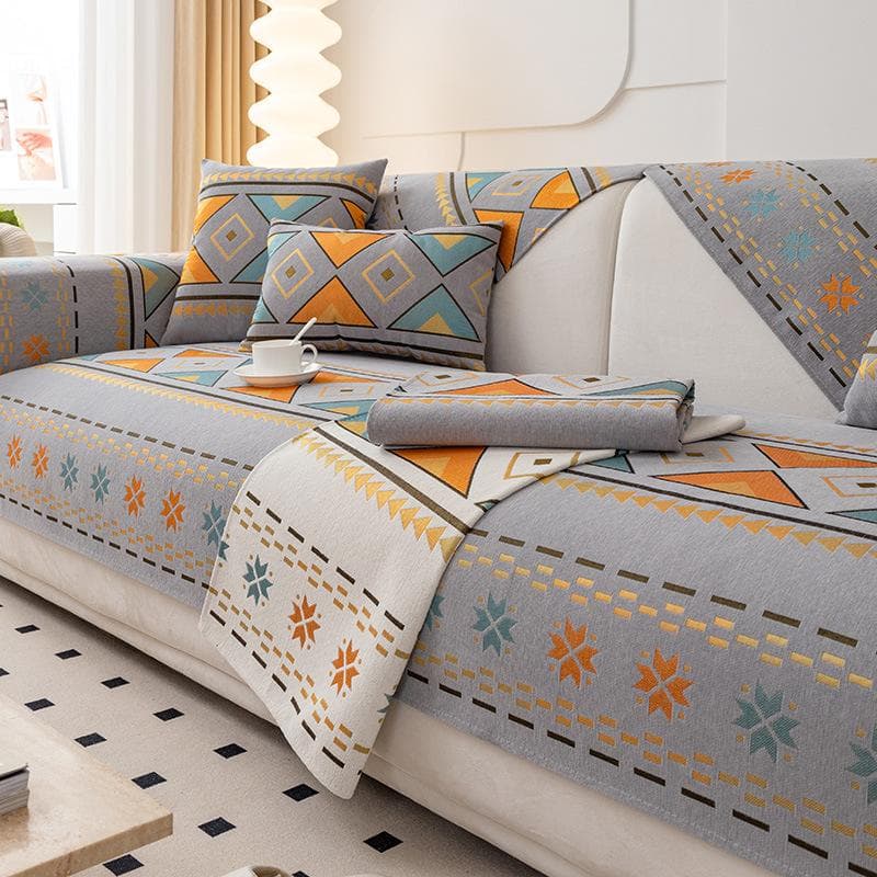 Bohemia Sofa Covers for Living Room Non-slip Universal Sofa Cushion Mat Slipcovers Pet Kids Couch Sofa Protector Home Decor 70x70cm 1pcs