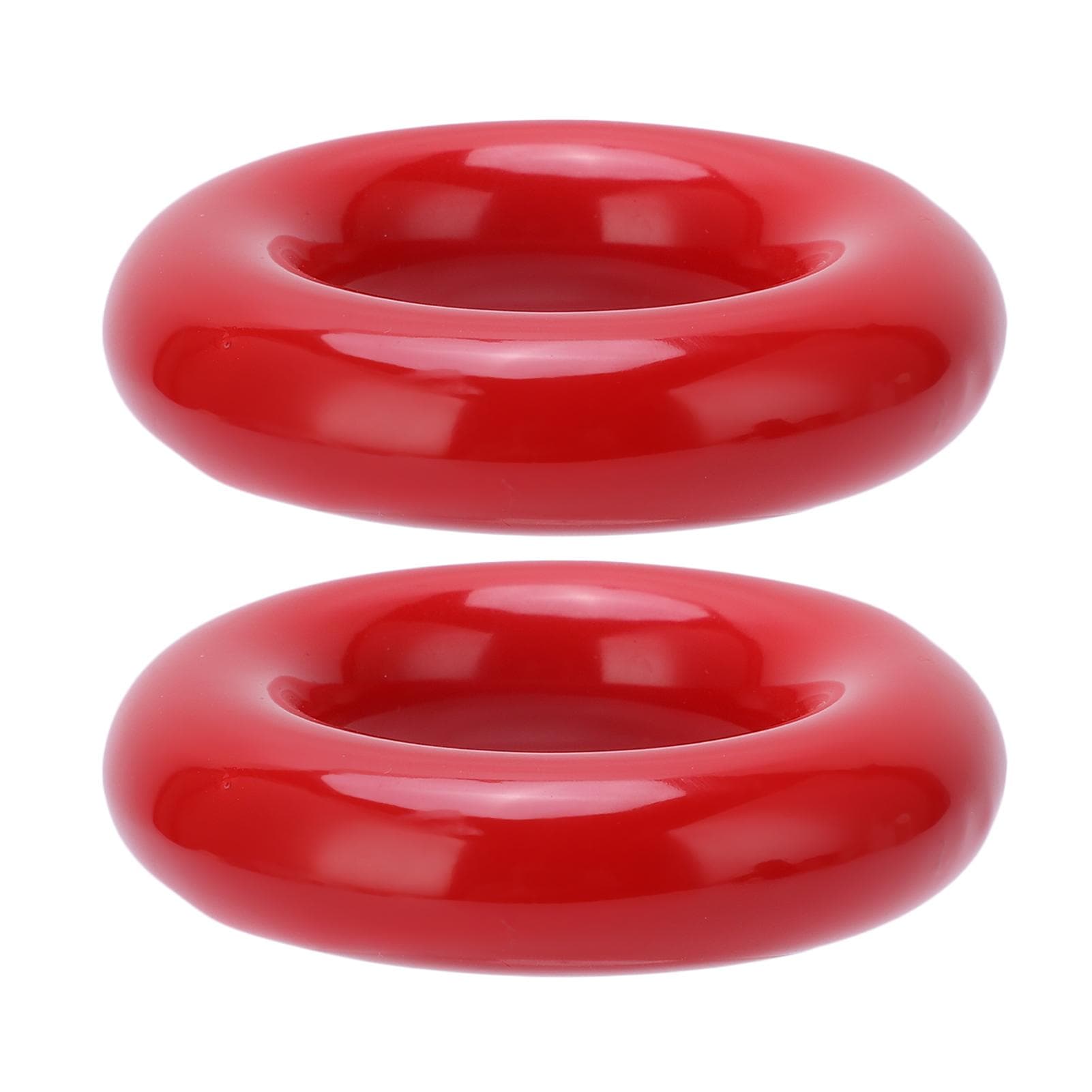 2pcs Golf Weighting Ring Round Glossy Trainning Club Swing Weight Donut for Warm Up Red