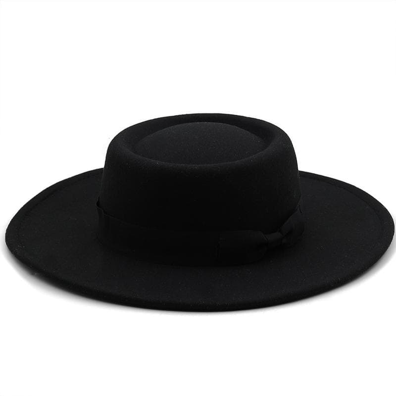 New 8.5CM Wide Brim Fedora Hat  Jazz Hat Women Men Classic Felted Hat Panama Solid British Fascinator Women's Felt Hat 56-58CM adjustable