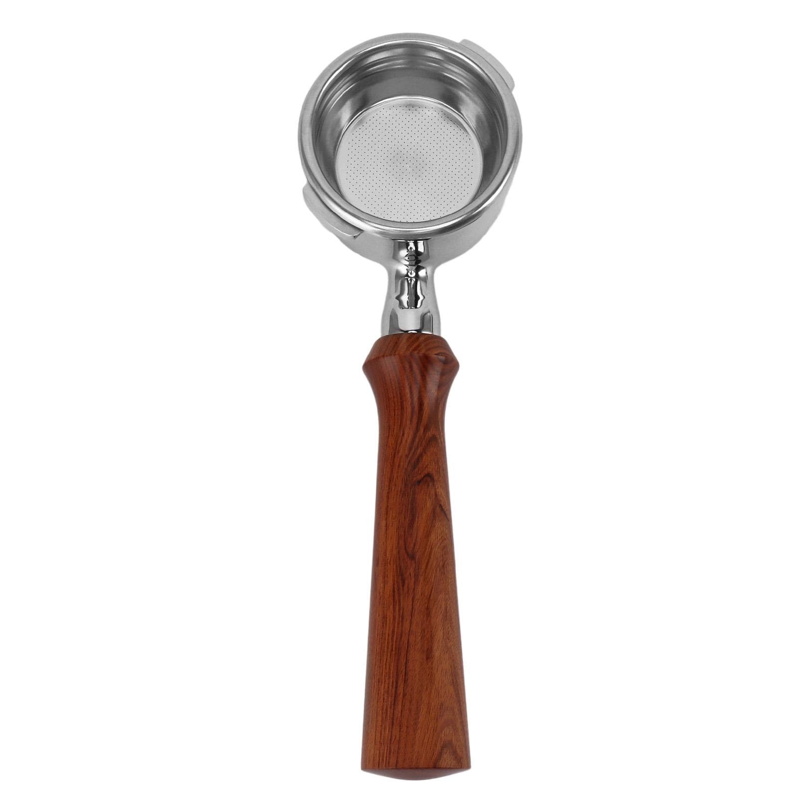 58mm Bottomless Portafilter Stainless Steel Dual Ears Bottomless Portafilter for GAGGIA Coffee F Rosewood