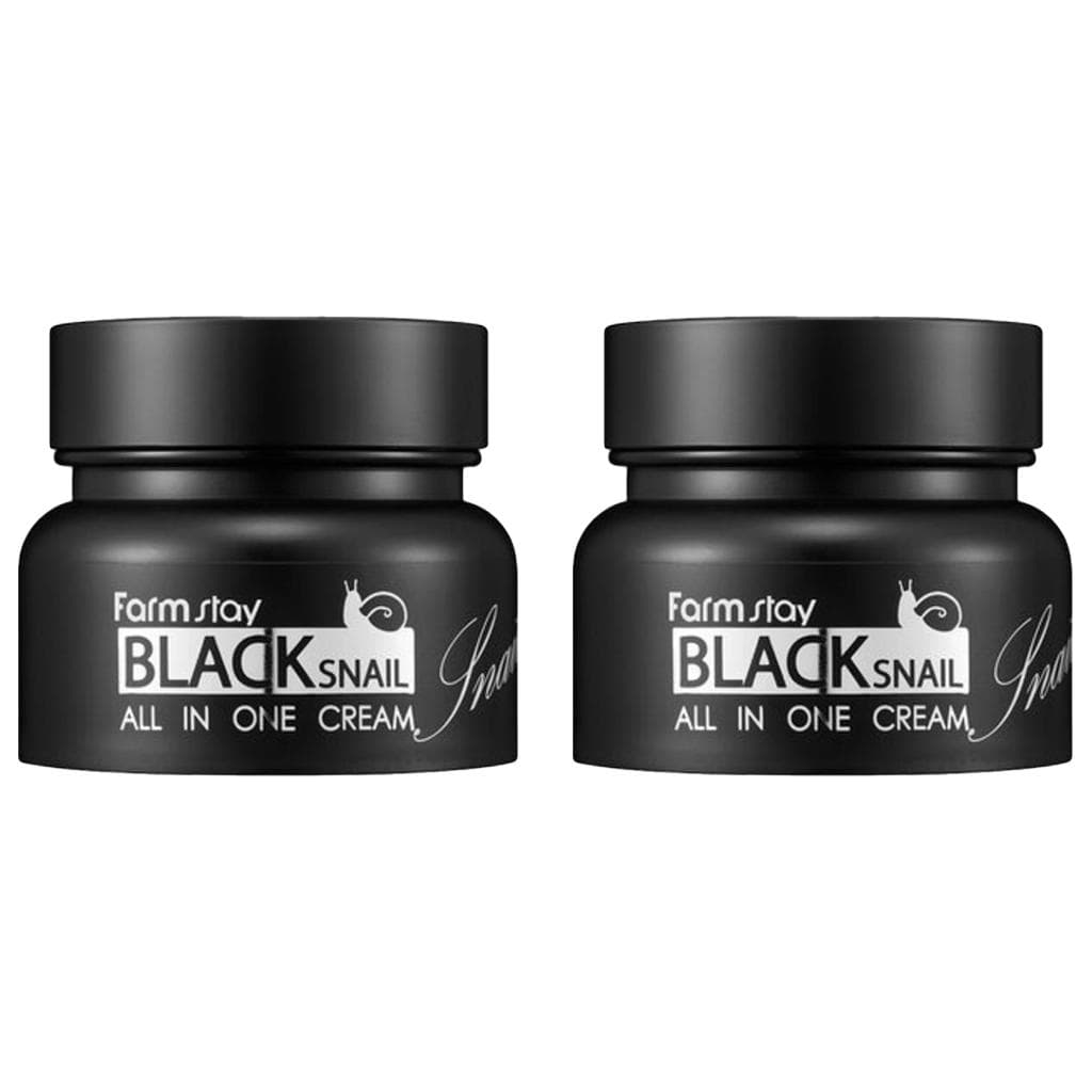 Moisturizing Skin Elasticity Cream with Black Snail Extract 100ml 2pcs