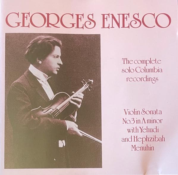 CD GEORGE ENESCU, YEHUDI MENUHIN & HEP - The Complete Solo Columbia Recordin LAB066 Biddulph Record 1992 Japan Classical Used