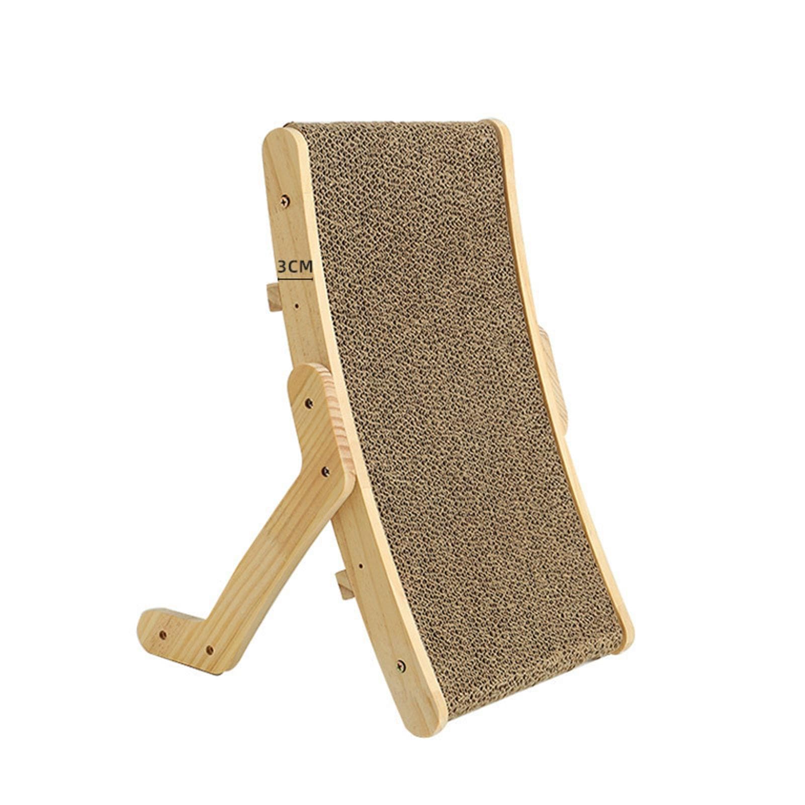 Corrugate Cat Scratching Board Deformable Scratch Resistant Standing Cat Scratching Pad for Pets