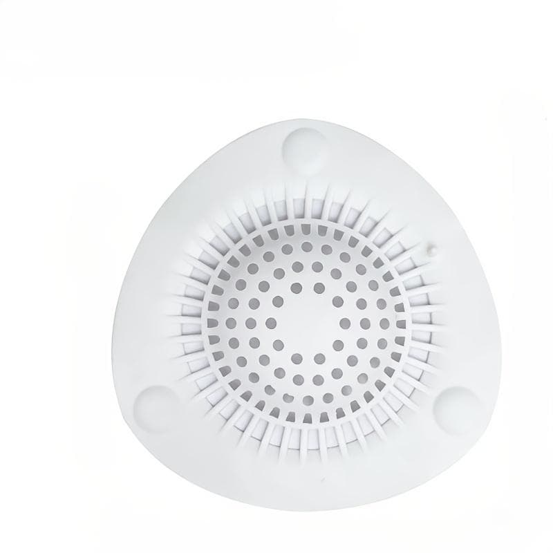 Hair Catcher Shower Drain Cover, Clog-Proof Suction Cup Installation, Sink Filter white