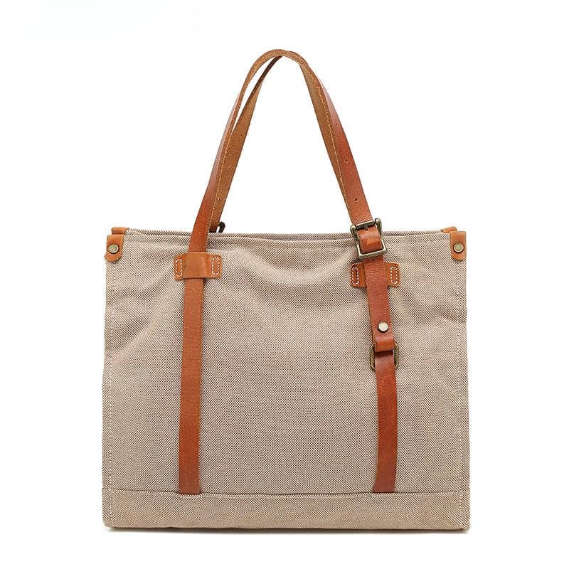 Stylish Women's Bag Hemp Canvas Shoulder Bag Simple Everything Single Shoulder Crossbody Handbag
