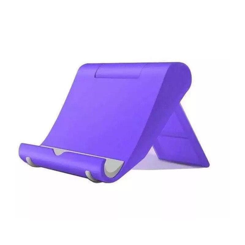 Adjustable Desk Cell Phone and Tablet Stand for iPhone and iPad, Portable Mobile Phone Holder Stand Smartphone Support purple