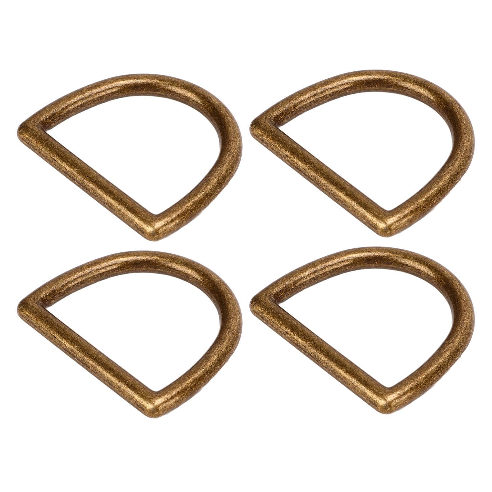 120 Pcs Metal D Rings Multipurpose Zinc Alloy D Shaped Buckles for DIY Handbags Backpacks Clothing