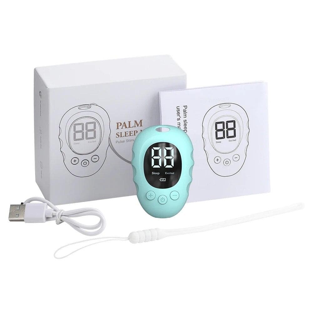 Handheld Sleep Aid Device Micro Current Stimulation Hypnosis Sleep Aid Insomnia Device Anti Anxiety Fast Sleep Instrument CHINA green