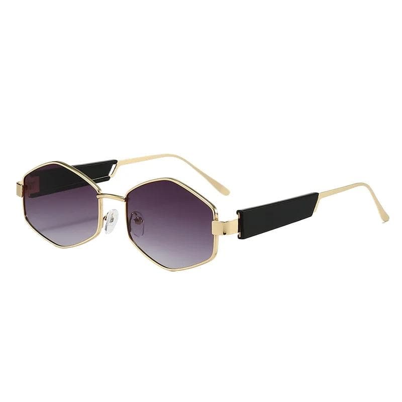 New Diamond Sunglasses for Women UV400 Small Frame Metal Sun Glasses Fashion Photography Glasses 1PC