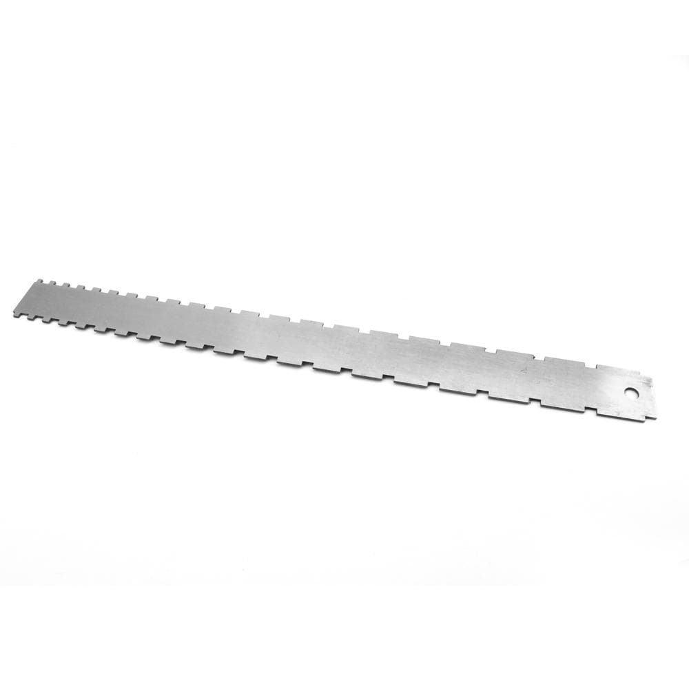 Guitar Neck Notched Ruler Fret Fingerboard Straight Edge Measuring silver