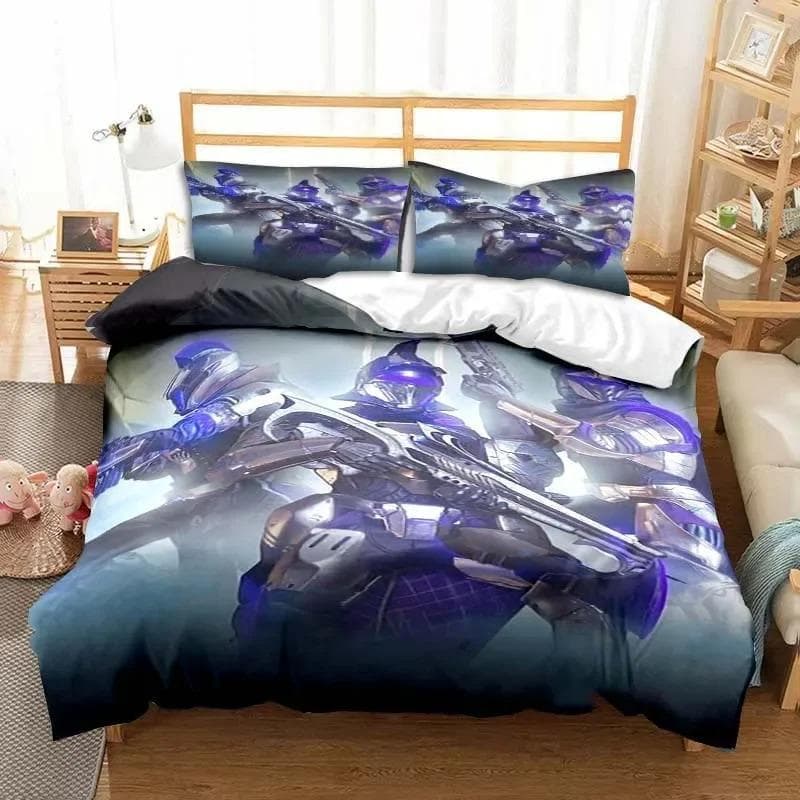 Game Destiny Bedding Set Boys Girls Twin Queen Size Duvet Cover Pillowcase Bed Kids Adult Fashion Home Textile Customizable EU Single 135x200cm