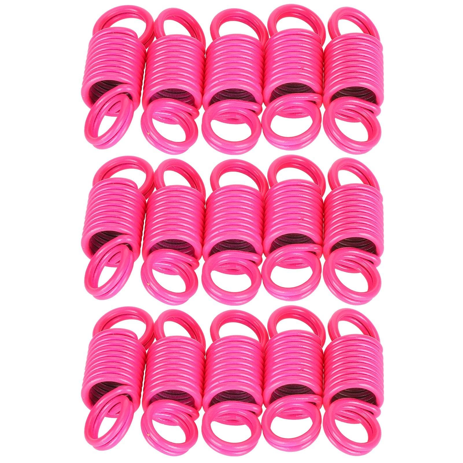 15Pcs Extension Spring Colorful Compression Small Tension Springs for Bag Strap AdapterRose Red rose red