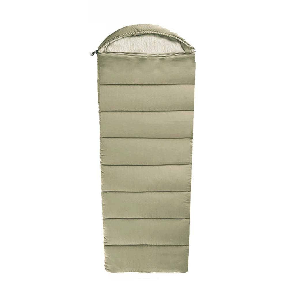 Spliceable Washable Camping Sleeping Bag Lightweight Warm and Soft Envelope-type Sleeping Bag for 1300g khaki