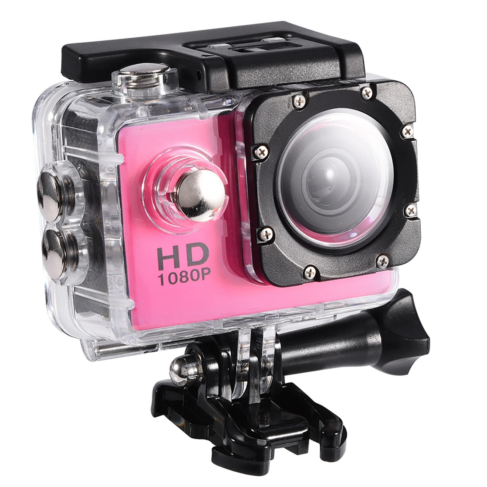 Waterproof Outdoor Cycling Sports Mini DV Action Camera Camcorder (Pink) pink