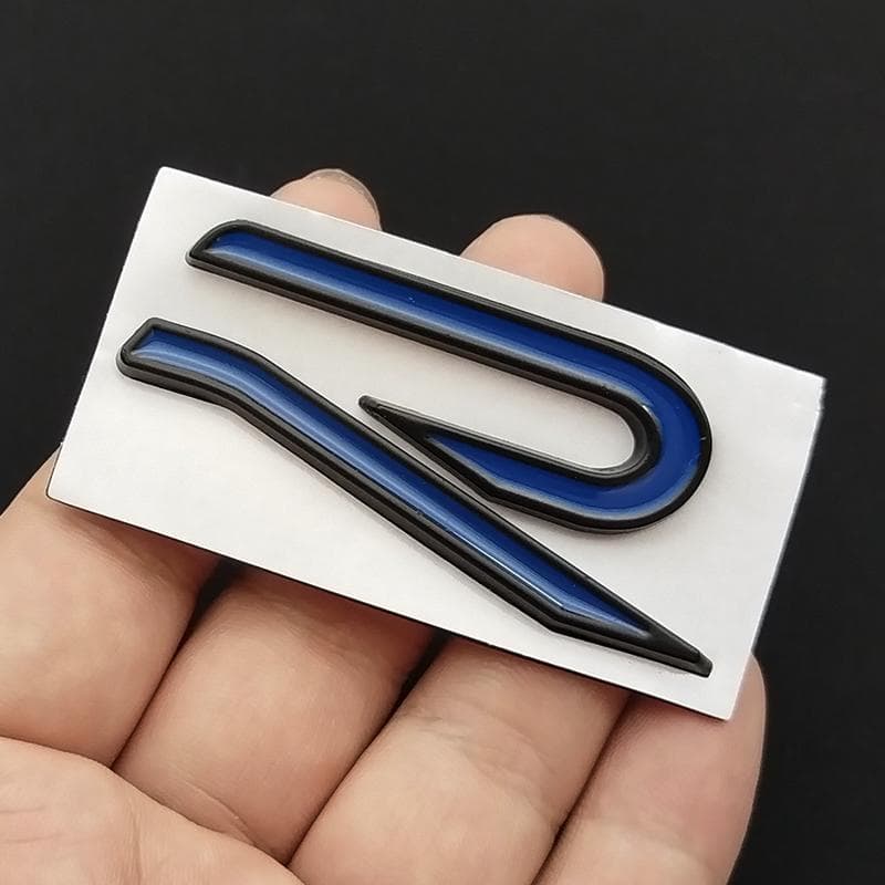 For VW VOLKSWAGEN 2026 New 3D Metal R Logo Badge Emblem Car Body Tail Trunk Decals Sticker For VW Volkswagen GTI R Rline Golf Be