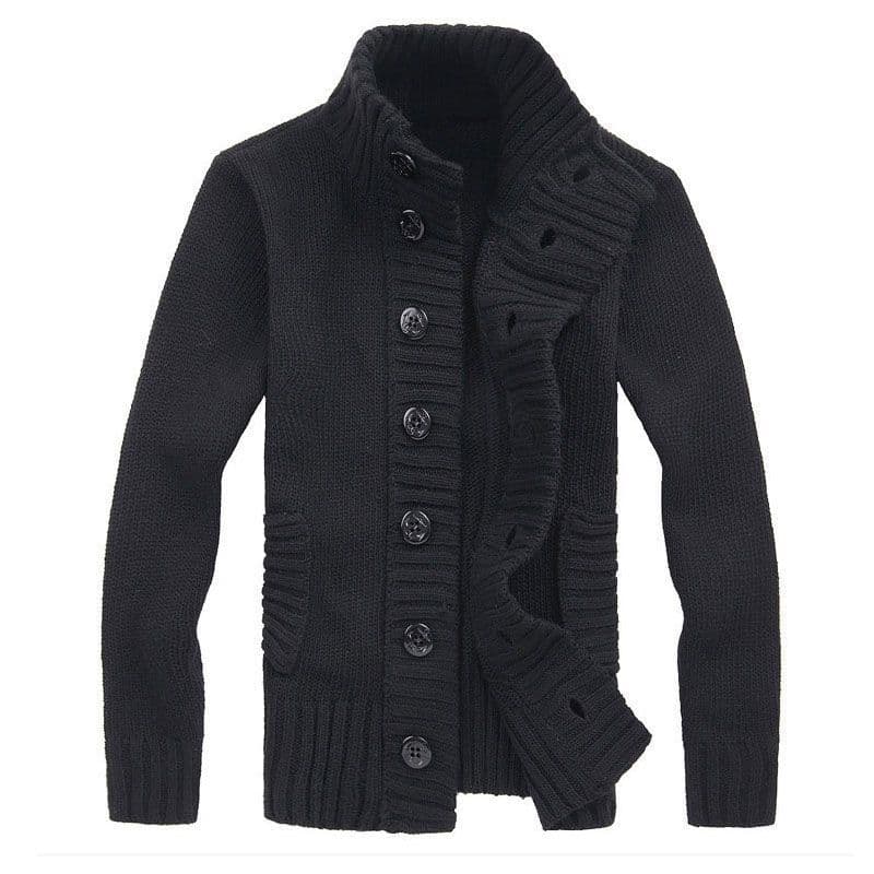 Cardigan Men's Sweater Knitted Sweater Simple Casual Buttoned Plus Size Men's Coat M