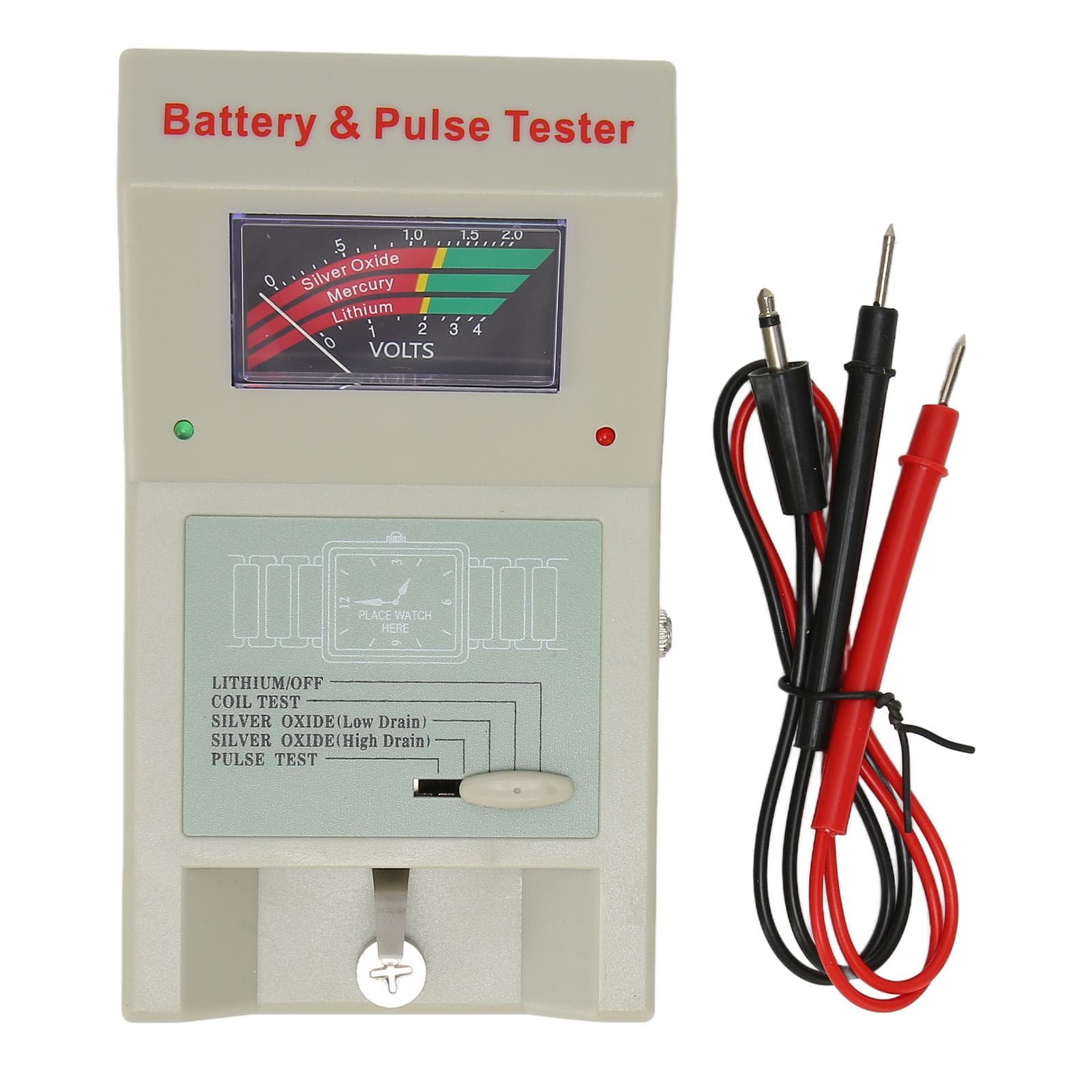 Watch Battery Tester Multifunction High Accuracy Watch Pulse Tester for Watchmakers and Watch