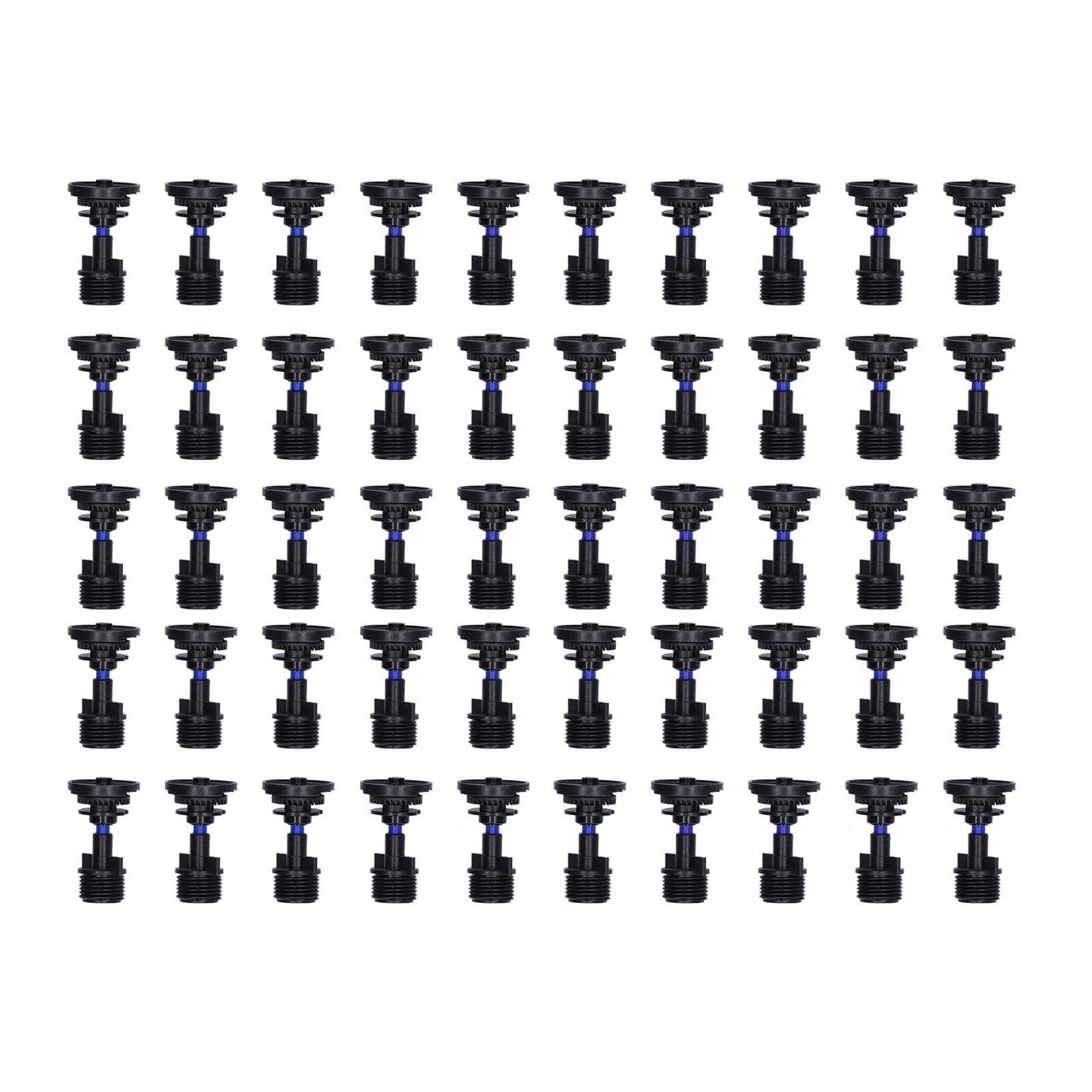 50Pcs Double Nozzle Sprinkler G1/2 Male Thread 360 Degree Rotating Water Sprayer for Garden Lawn