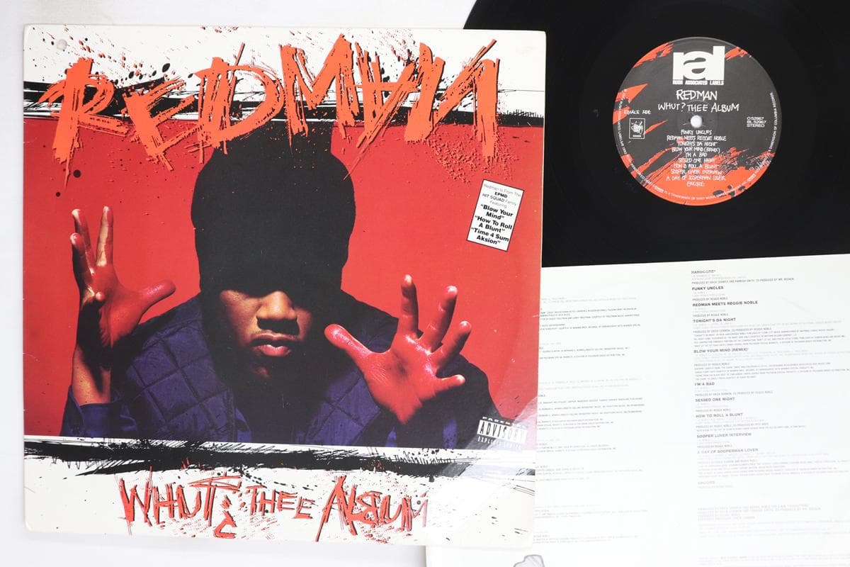 LP Record REDMAN Whut Thee Album O52967 Rush Associated 1992 US Rap HipHopRB Used