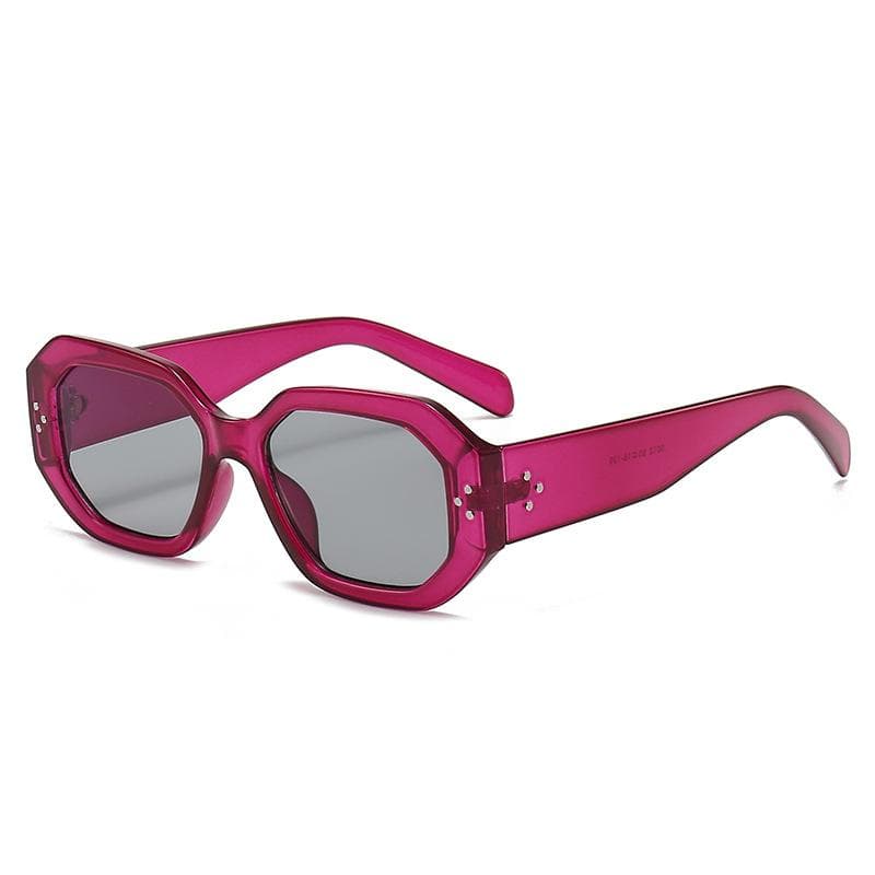 Retro Square Sunglasses Women Vintage Rivet UV400 Protection Classic Designer Brand Female De Sol as picture