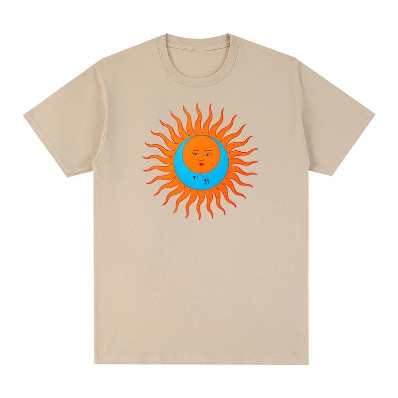 King Crimson Larks Tongues In Aspic T-shirt Cotton Men T Shirt New TEE TSHIRT Womens Tops XXL khaki